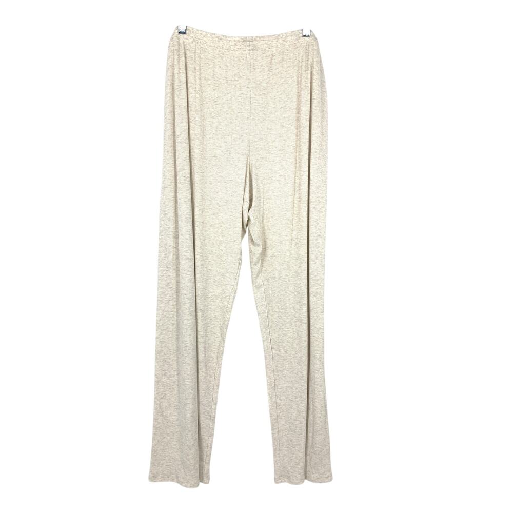Babaton The Group Women’s Knit Lounge Pants Size 2XL Beige Wide Leg